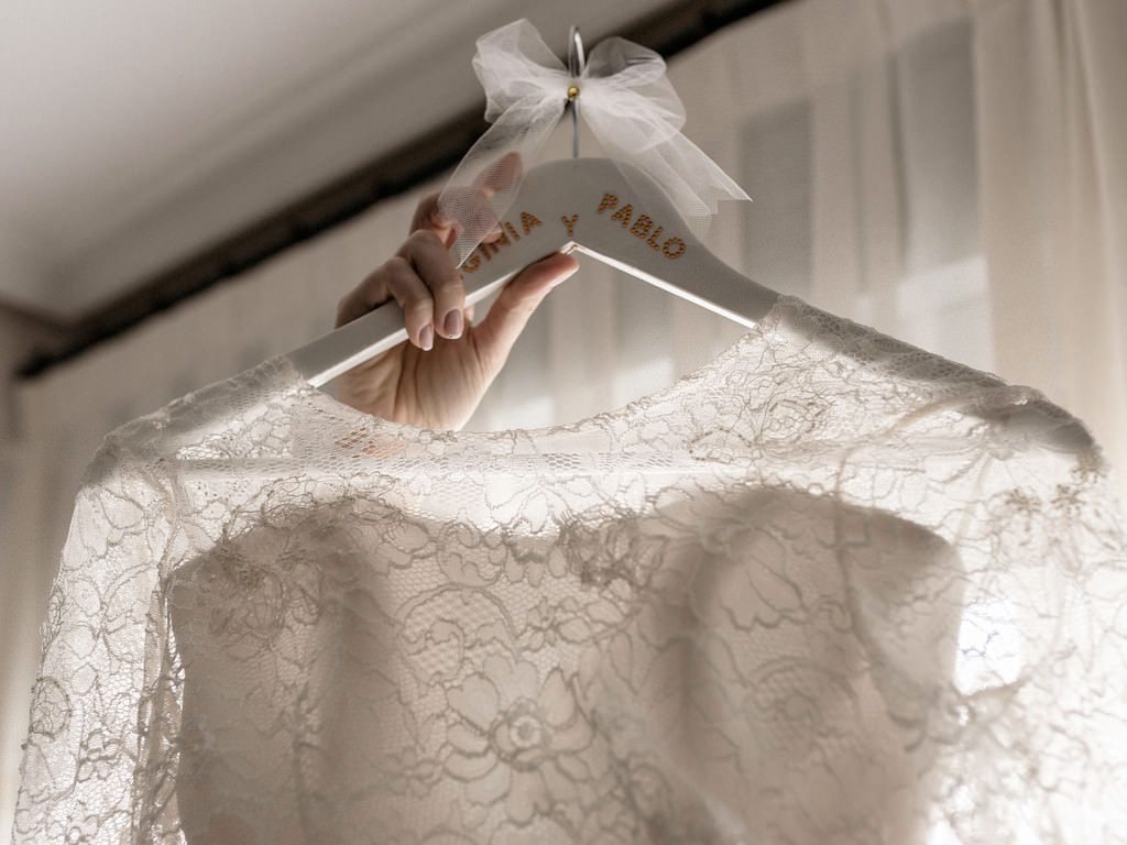 Detalles del vestido de novia